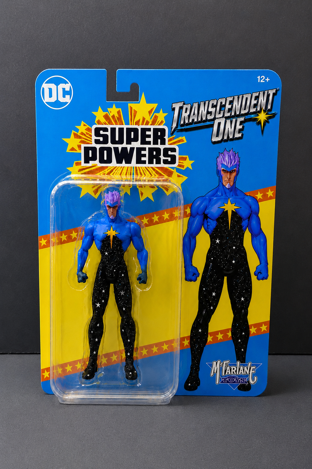 Transcendent One Super Powers action figure in packaging
